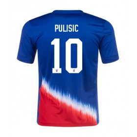 Forente Stater Christian Pulisic #10 Borte skjorte Copa America 2024 Kortermet